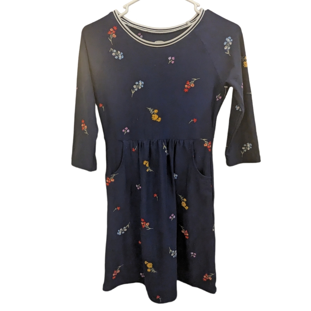 Old Navy A-Line Floral Midi Dress Sz 10-12